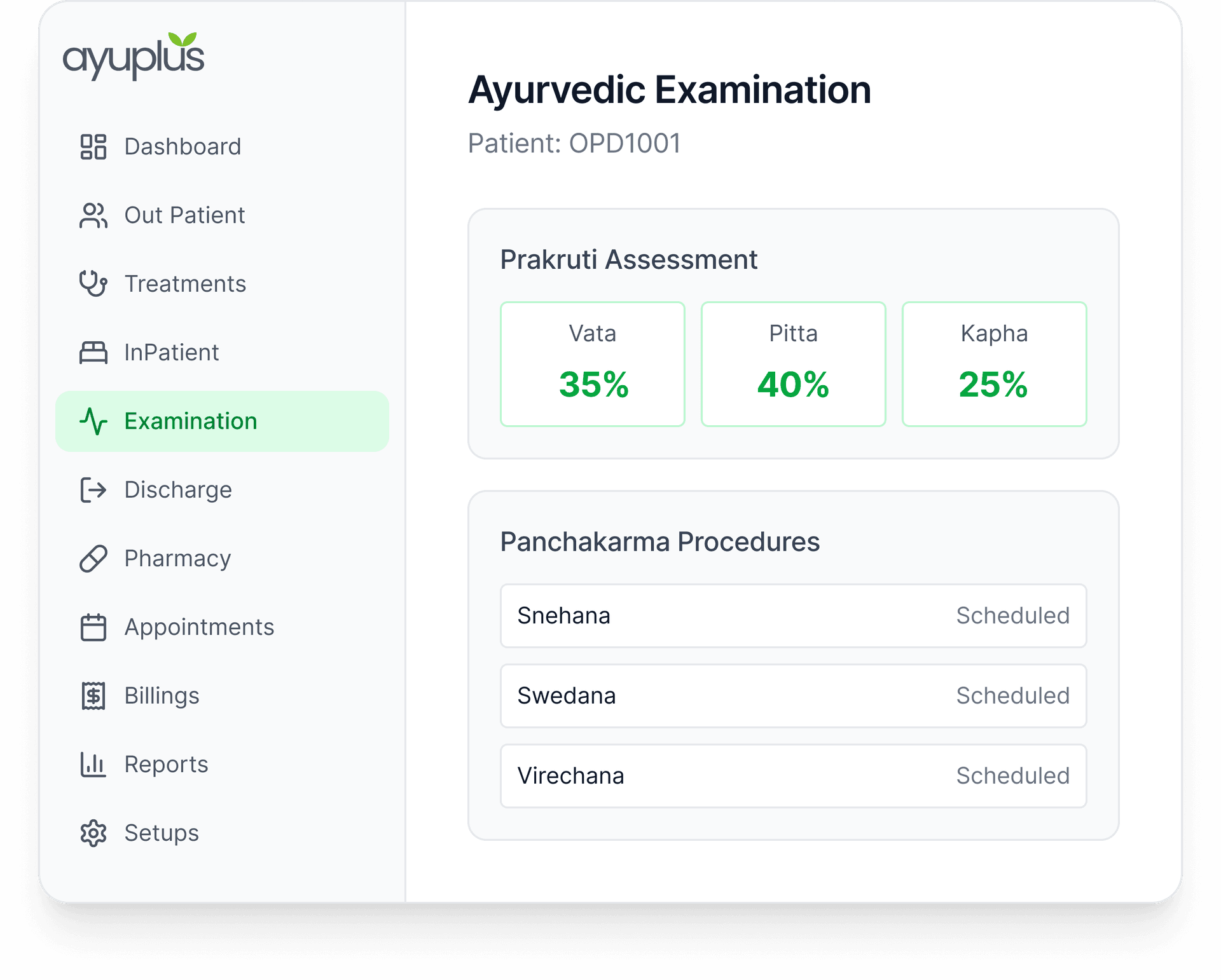 Built for Ayurvedic diagnostic methods